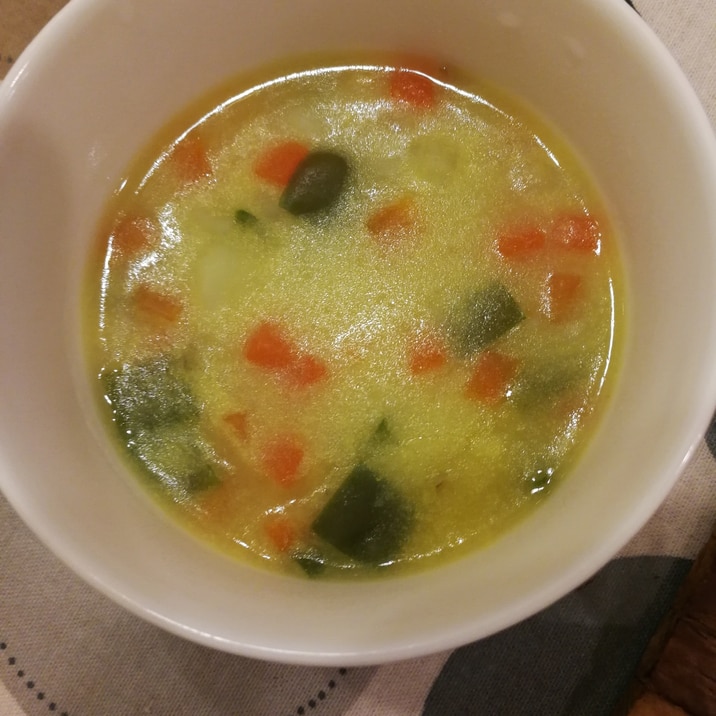 【離乳食後期】野菜たっぷりコーンスープ